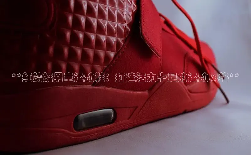 米兰体育彩票百度识图**红蜻蜓男童运动鞋：打造活力十足的运动风格**